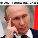 In the Russian aggression debate, we considered whether the UK should do everything realistically in its power to counter Russia, and agreed.